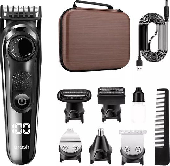 arash® 5 in 1 Baardtrimmer Mannen