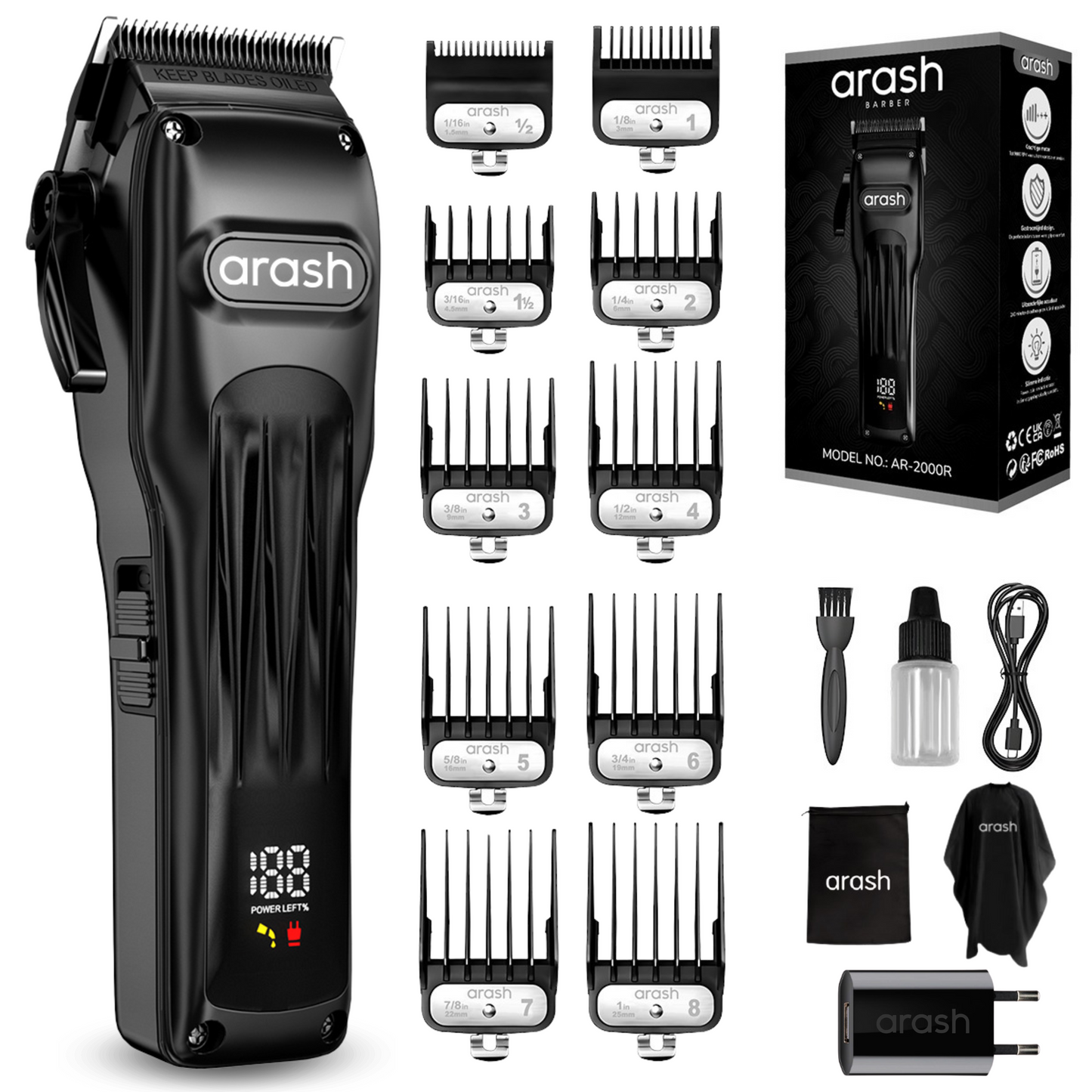 arash® Professionele Draadloze Tondeuse