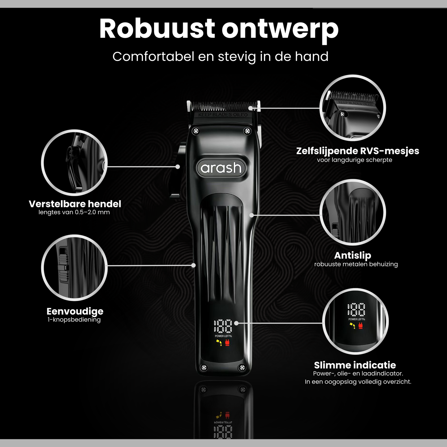 arash® Professionele Tondeuse Pro Set