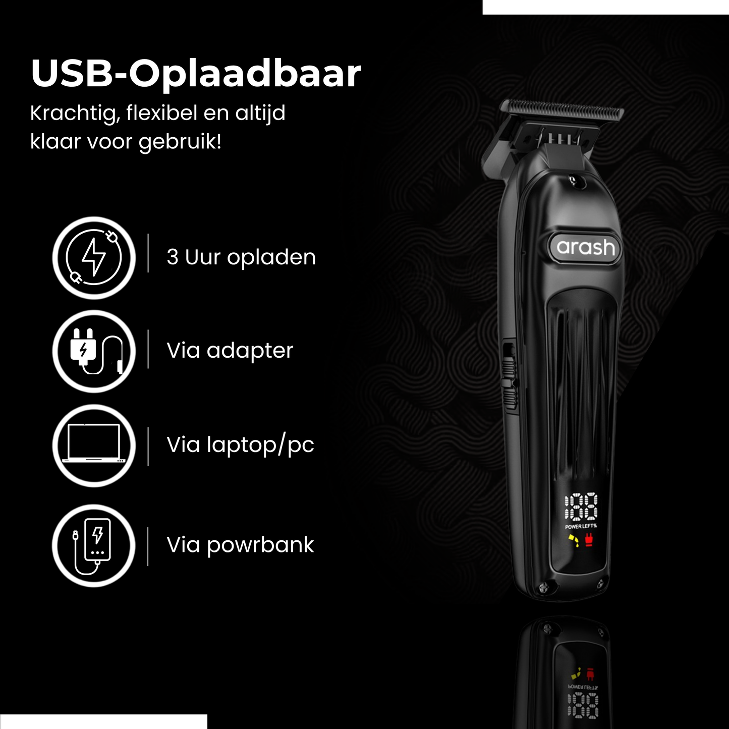 arash® Baardtrimmer Mannen Pro
