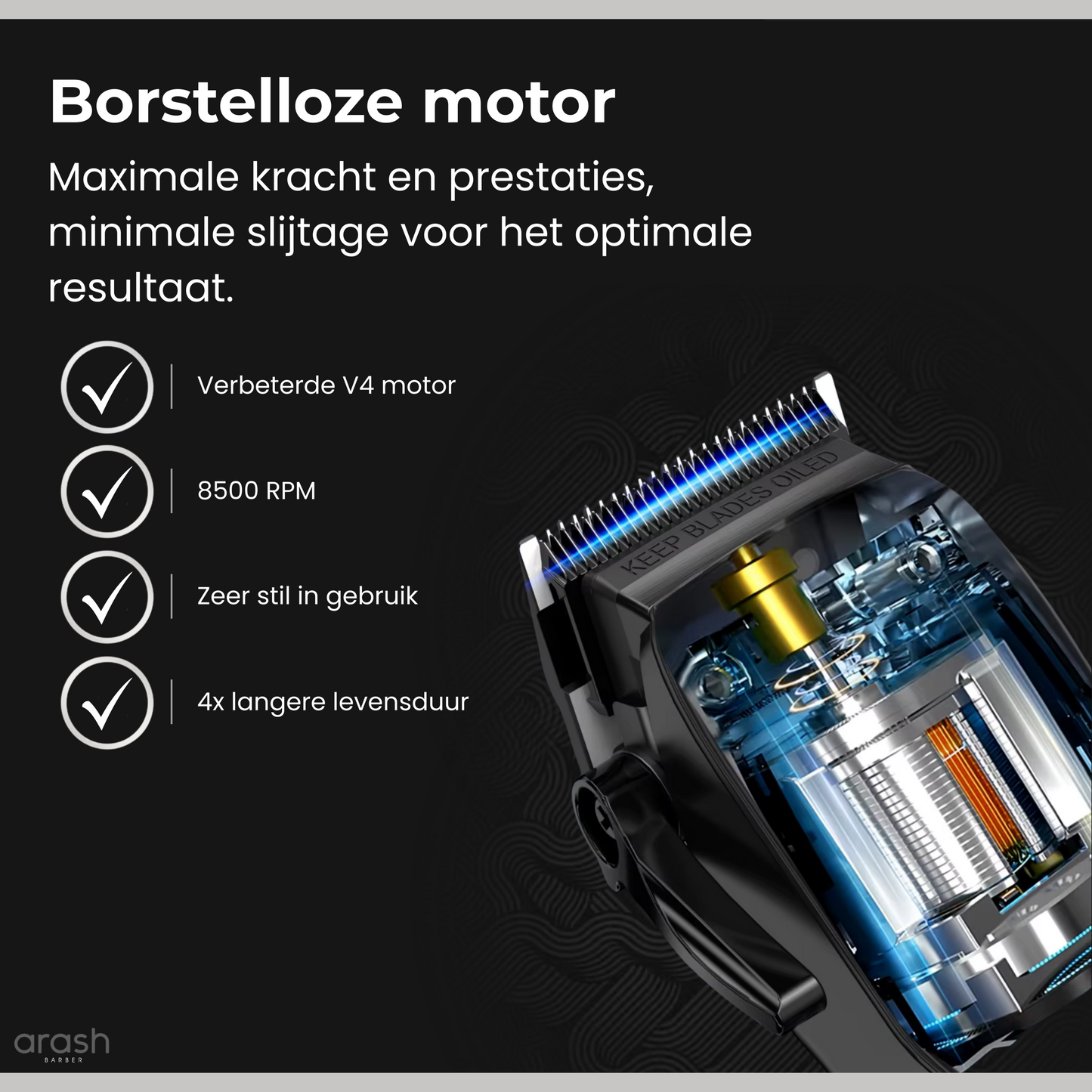 arash® Professionele Draadloze Tondeuse