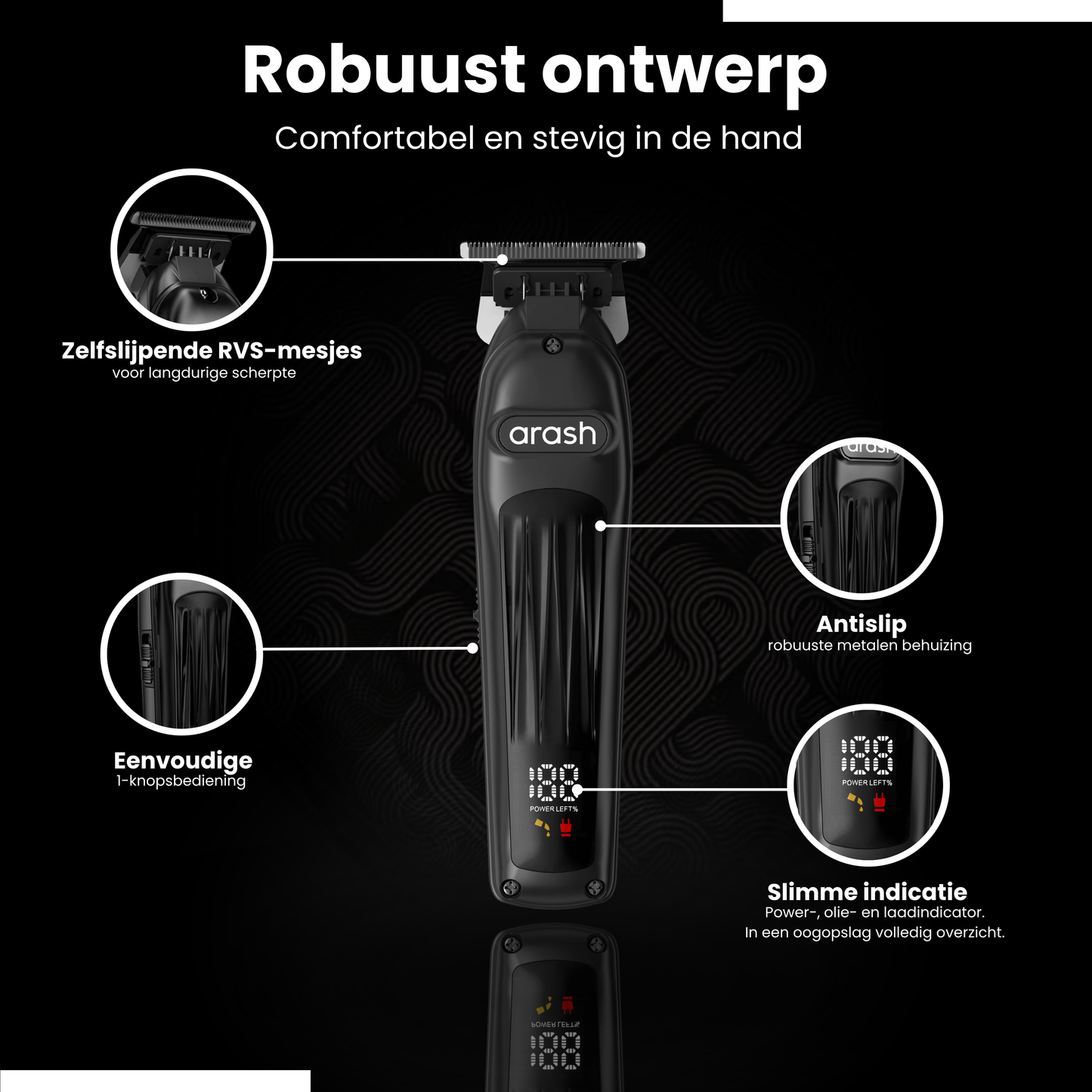 arash® Professionele Tondeuse Pro Set