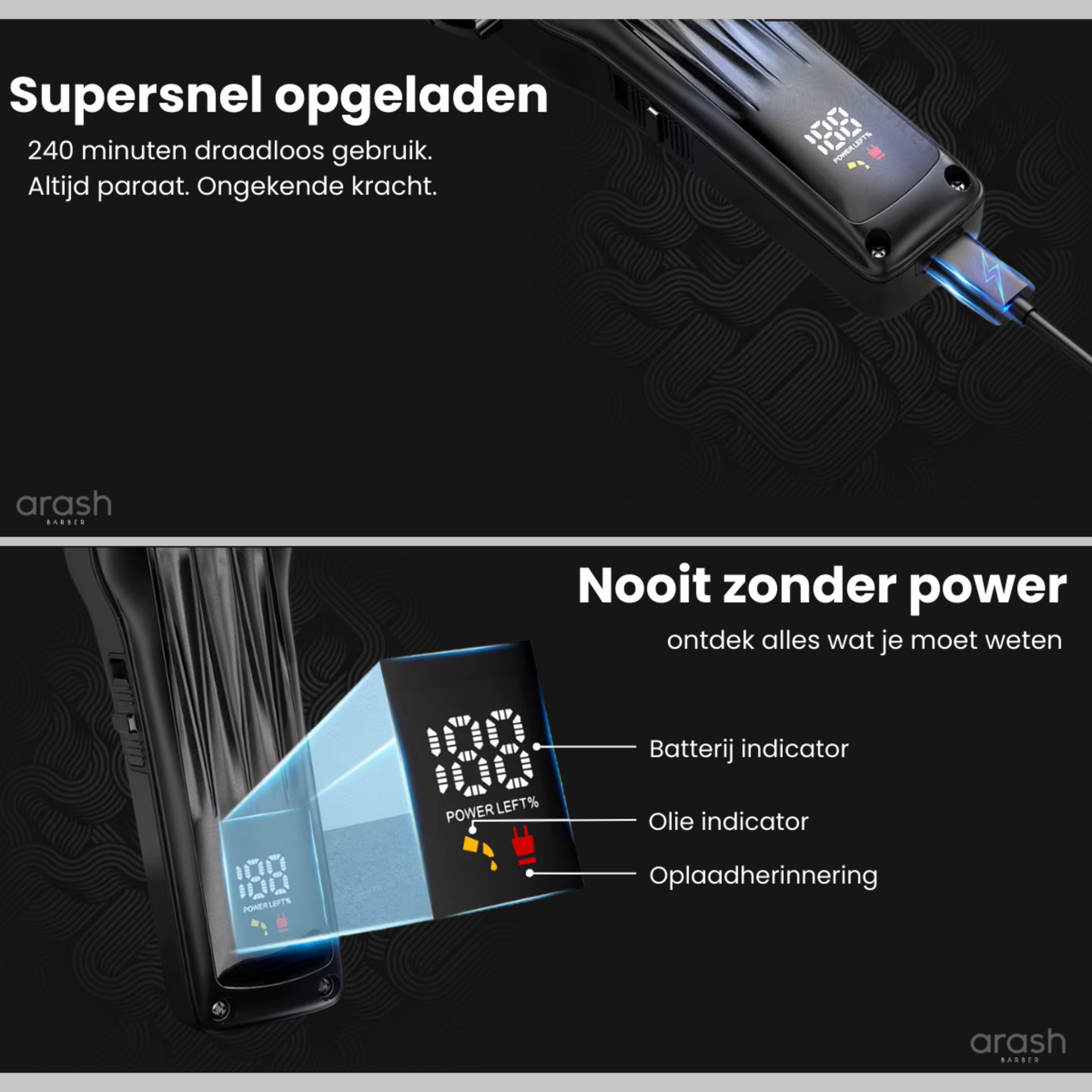 arash® Professionele Draadloze Tondeuse