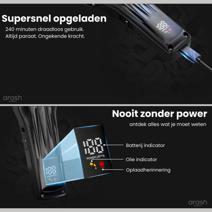 arash® Professionele Draadloze Tondeuse