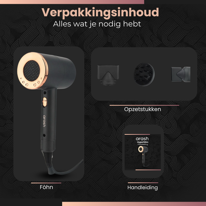 Arash föhn met diffuser