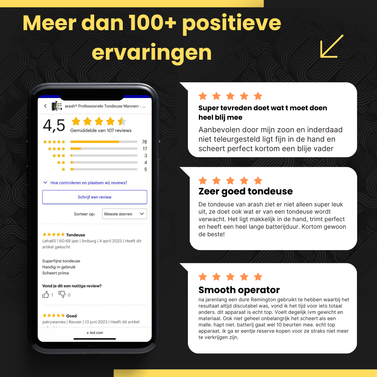 arash® Professionele Tondeuse Mannen