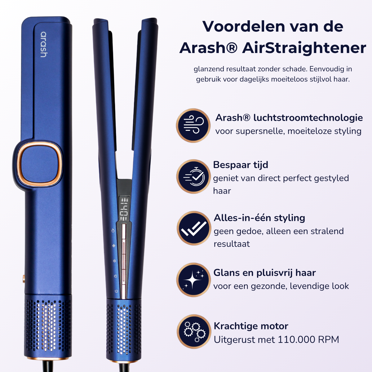 arash® airstraight Stijltang