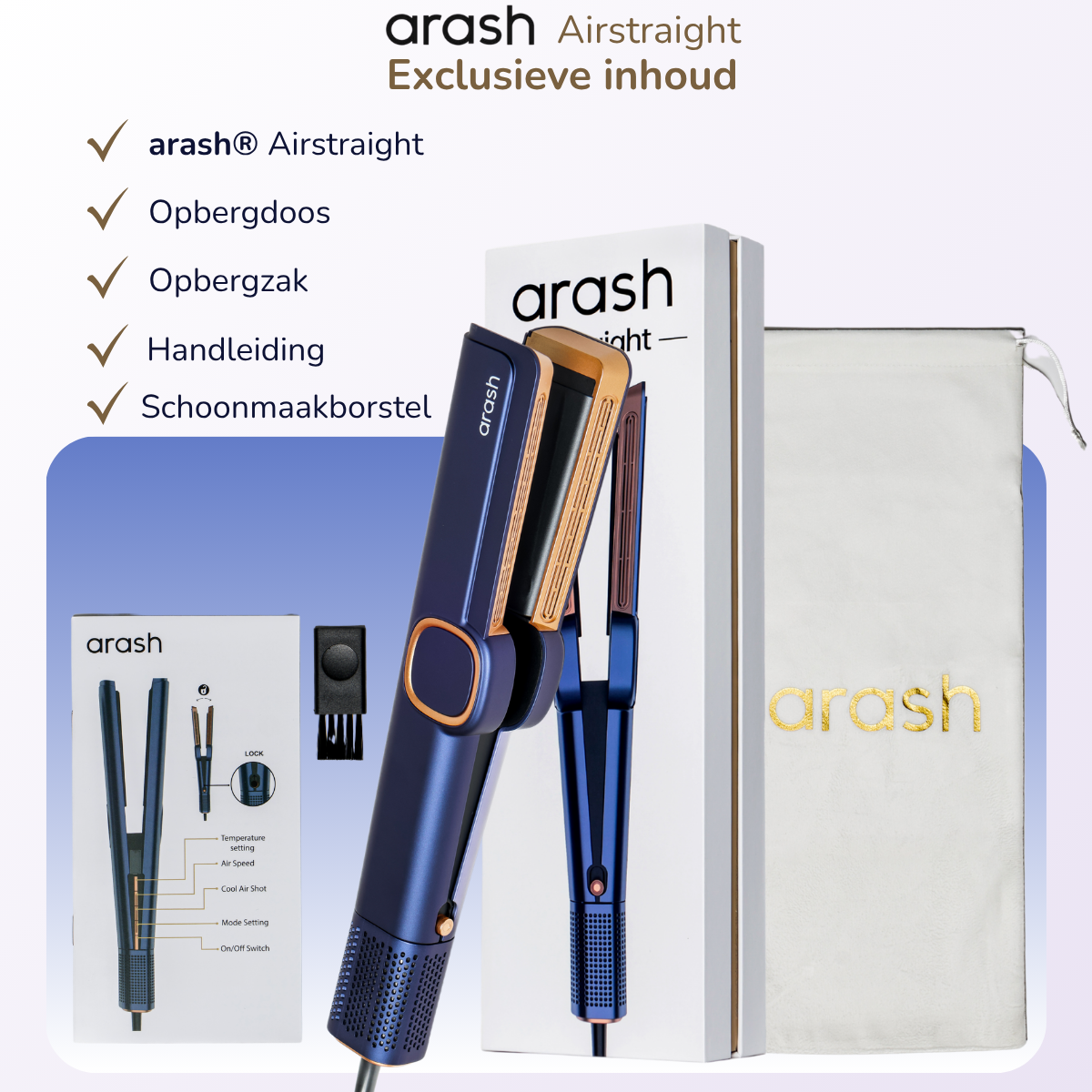arash® airstraight Stijltang