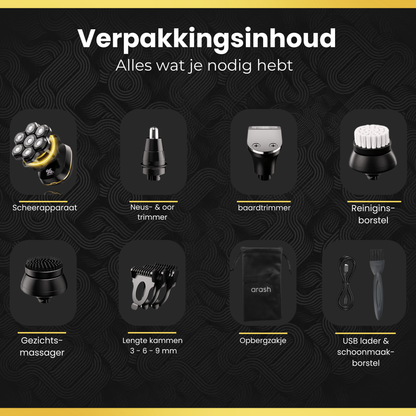 arash® Scheerapparaat Mannen 8-in-1